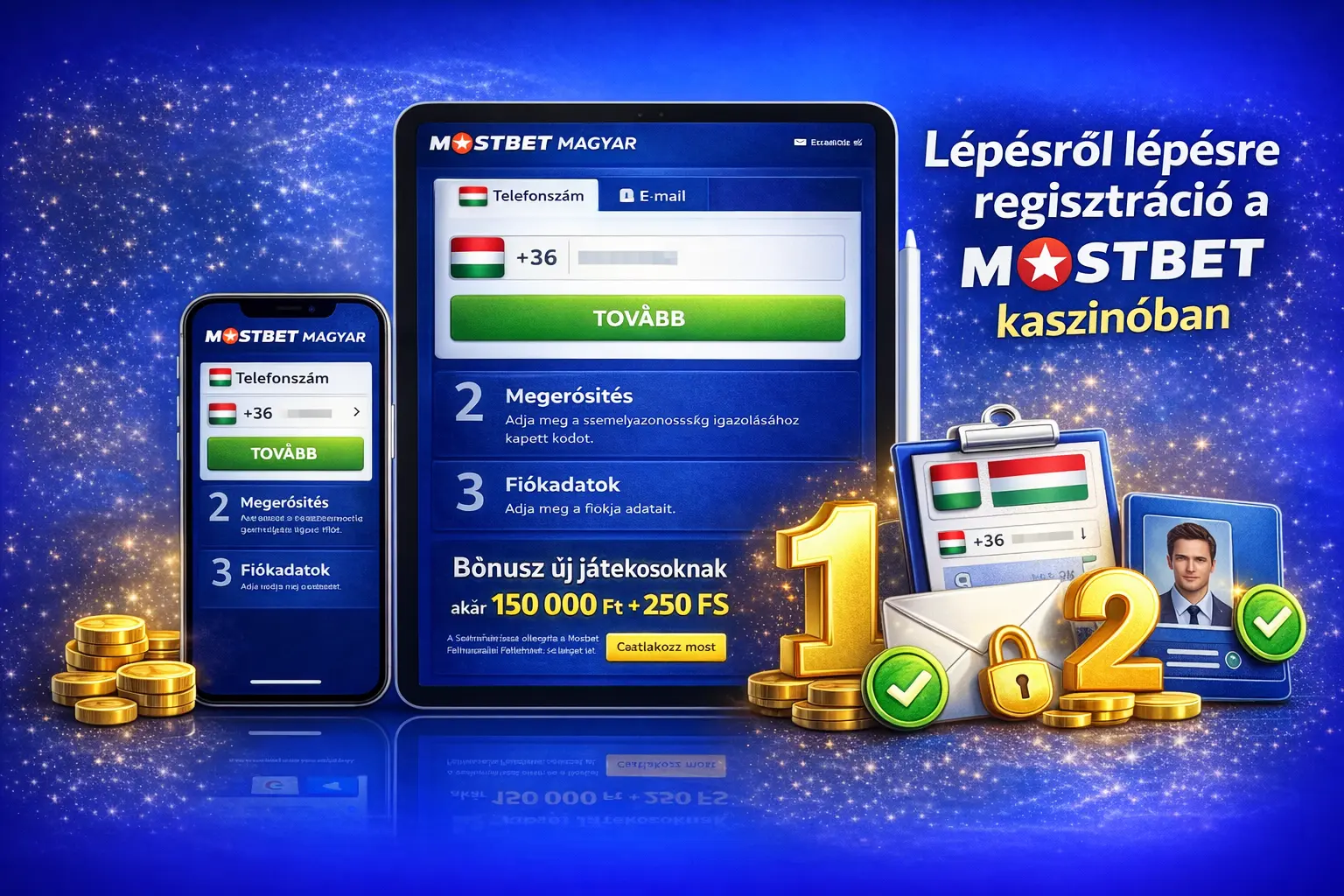 Mostbet kaszinó regisztráció útmutató lépésről lépésre