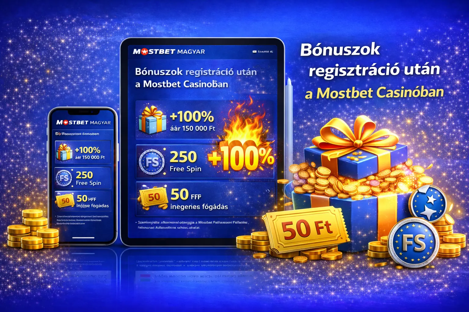Mostbet Casino üdvözlő bónusz regisztráció után